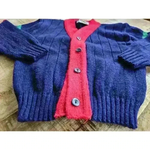 Vintage 90's Kids Hot Fudge Varsity Sweater Size 4 - Picture 6 of 6